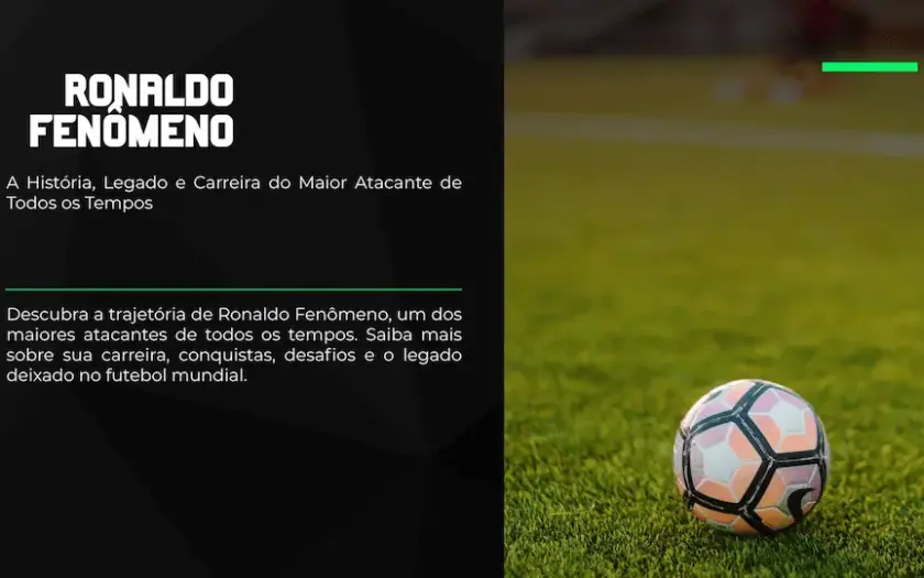 Green Black and White Dynamic Soccer Presentation